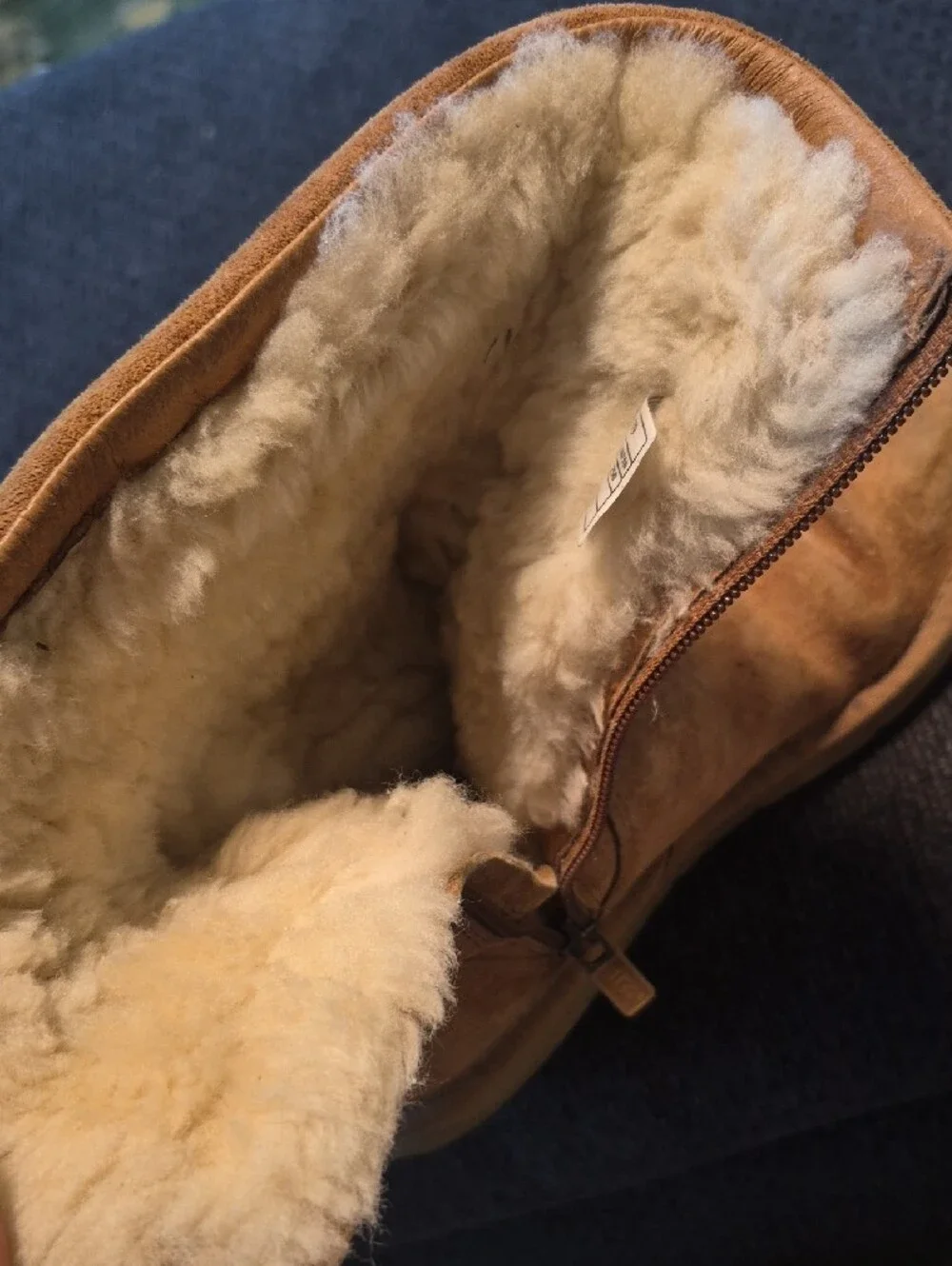 UGG Chestnut Suede Mid-Calf Boots